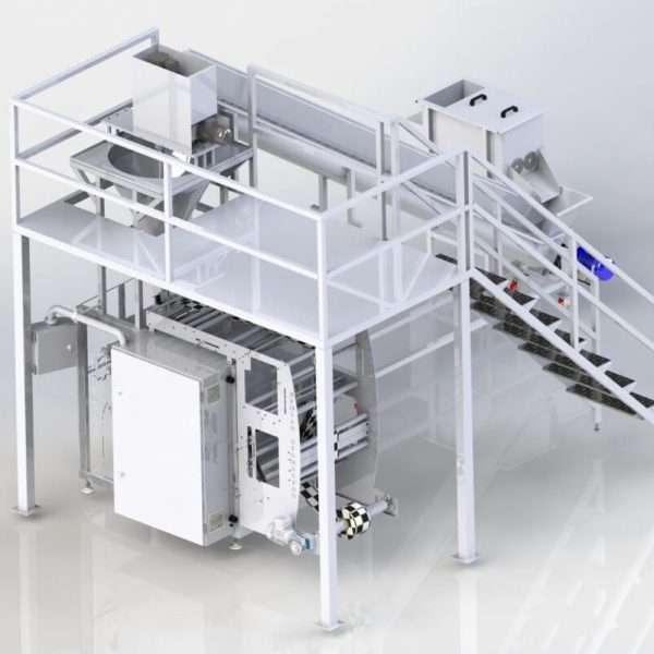 Curd Filling Line with Auger Mixer