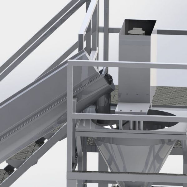 Curd Filling Line with Auger Mixer