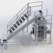 Curd Filling Line with Auger Mixer